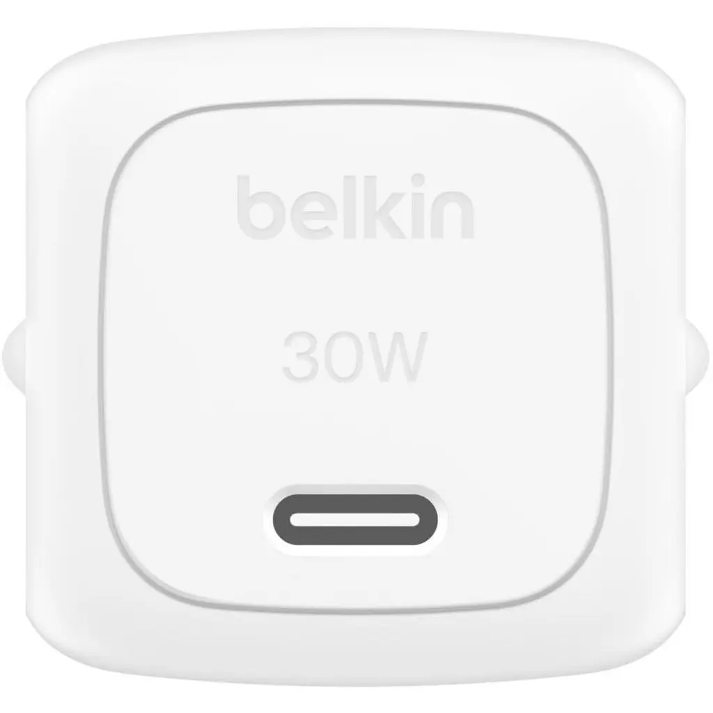 Сетевое зарядное устройство Belkin Boost Up Charge Compact 30W + Cable USB-C to USB-C White (WCA008KQ1MWH-B6) [158909] - фото 5