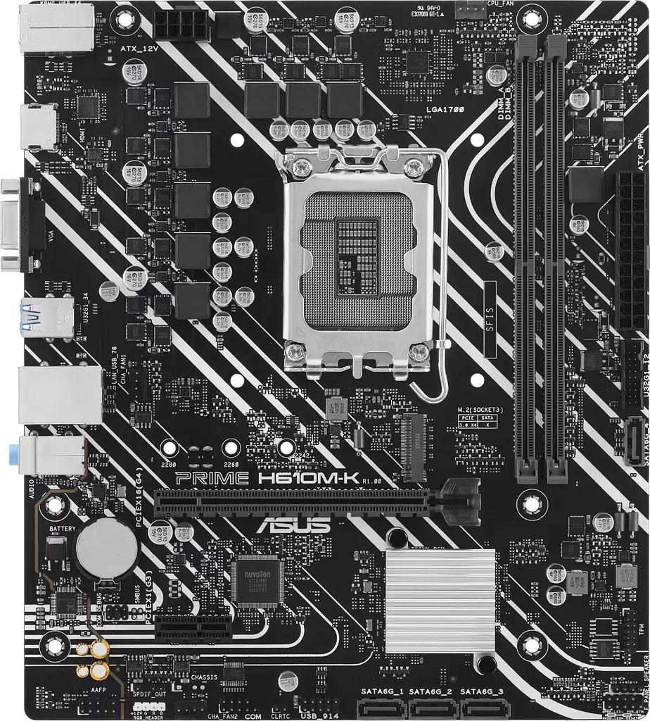 Материнська плата Asus H610M-K Prime LGA 1700 (PRIME H610M-K) Б/В - фото 2