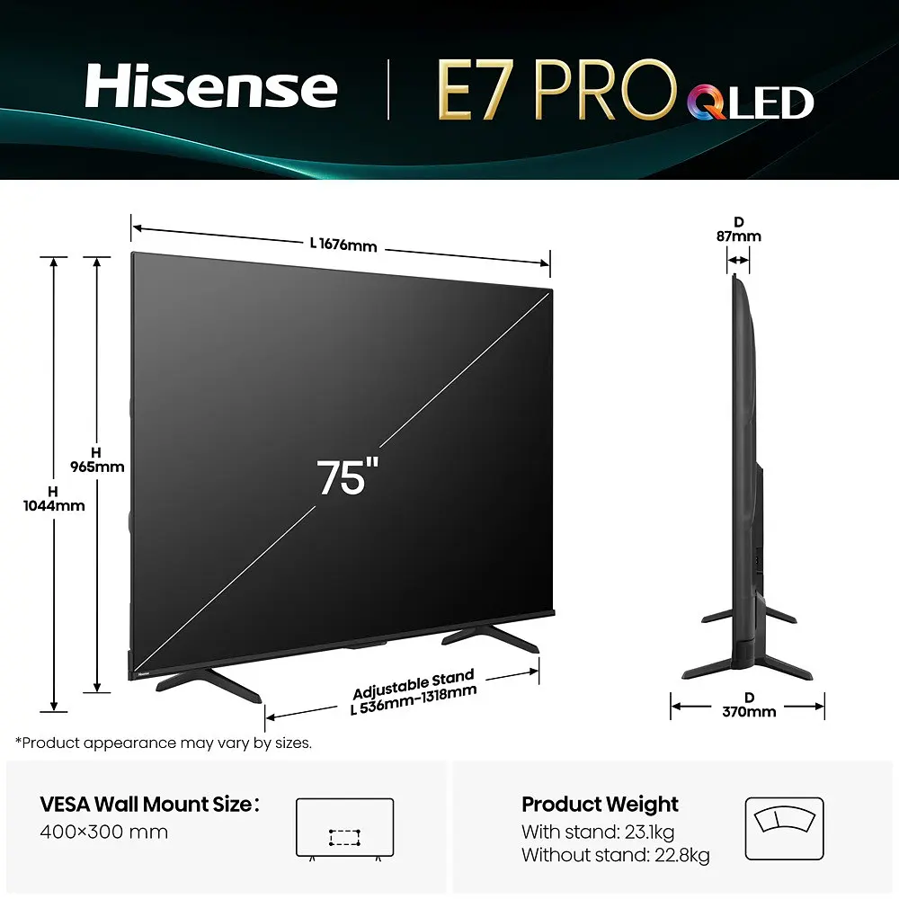 Телевизор Hisense 75E7Q Pro - фото 5