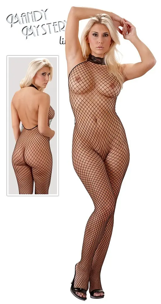 Бодістокінг 2311500 NO:XQSE Net Catsuit Black M/L - фото 7