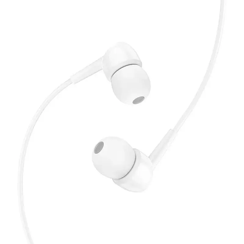 Наушники Hoco Celestial universal earphones with microphone M99 белые - фото 3