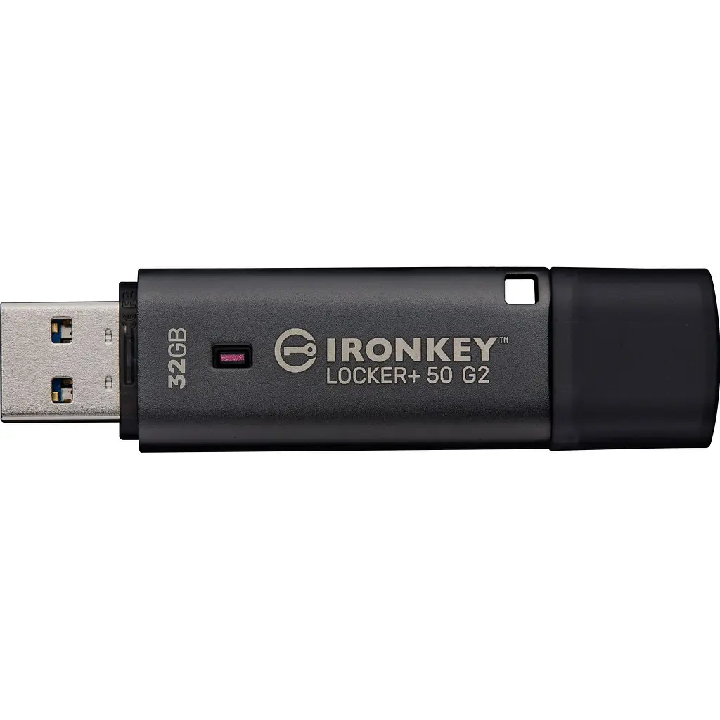 Флеш-накопичувач Kingston 32GB USB 3.2 Type-A Gen1 IronKey Locker+ 50 G2 (IKLP50G2/32GB) - фото 3