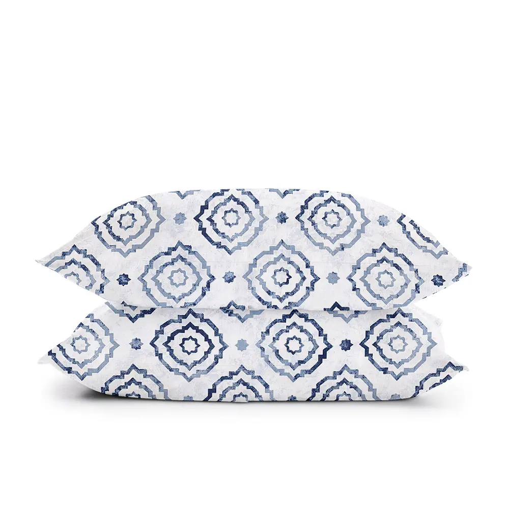Комплект постельного белья Cosas Ornament CS6 Семейный серый (MoroccanDecor_87DarkBlue_160x2) - фото 4
