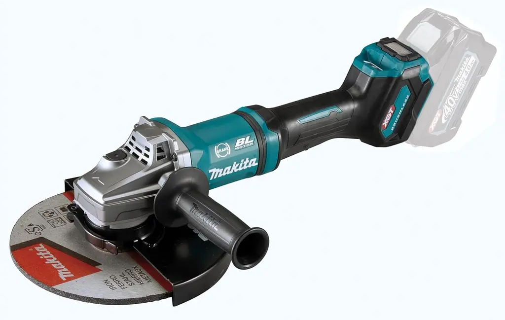 Шліфмашина кутова акумуляторна Makita GA038GT201 (230 мм, 6600 об/хв, BL, AFT, AWS, XGT) - фото 2