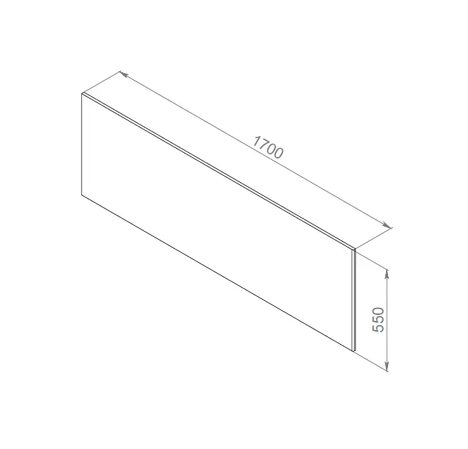 Панель фронтальна для ванни Am.Pm Inspire 2.0 170x75 см білий W52A-170-075W-P, Білий - фото 3