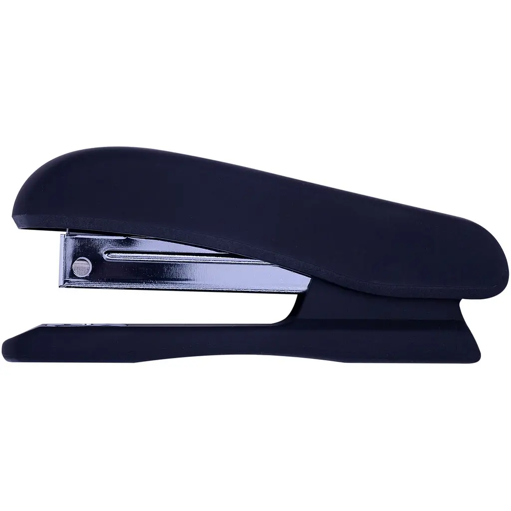 Степлер Buromax Rubber Touch пластиковий №24/6, 26/6, 20 аркушів чорний (BM.4202-01) - фото 2