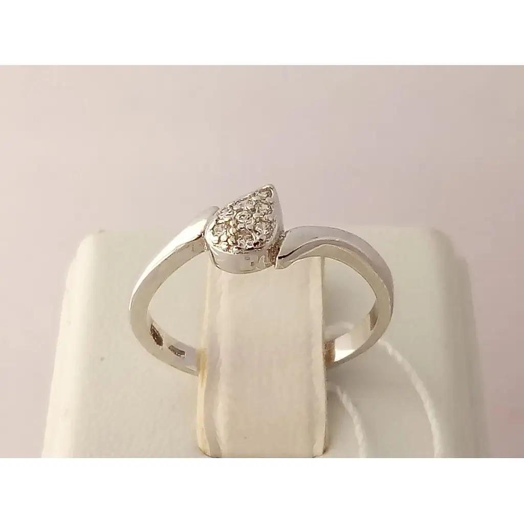 Серебряное кольцо Аметист с фианитами 1551771 16 - фото 3