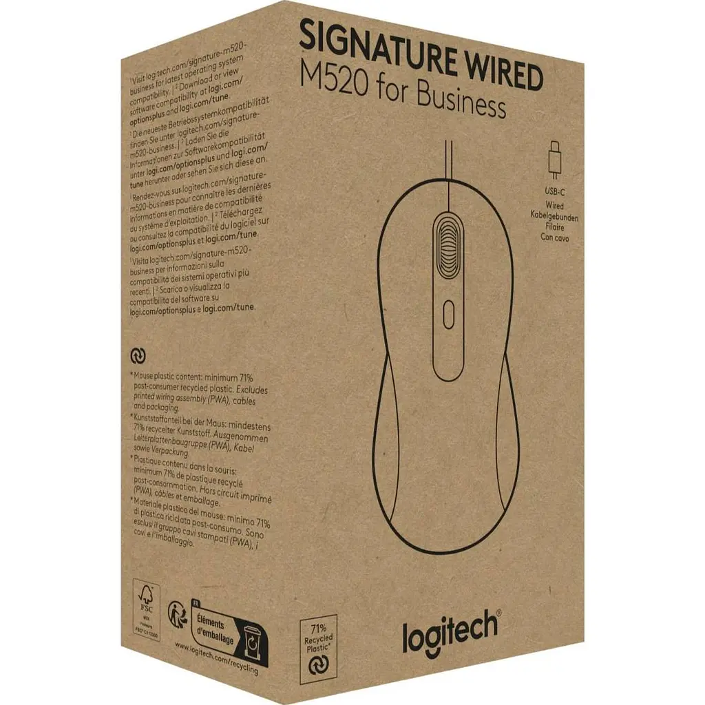 Миша Logitech Signature M520 Graphite (910-007511) [139429] - фото 6
