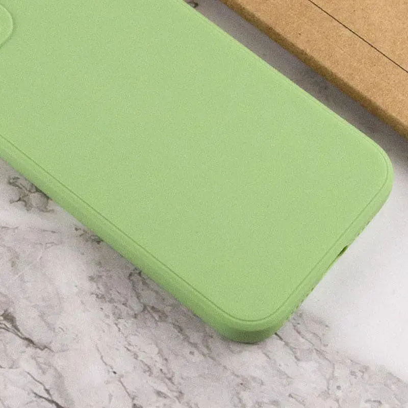 Силіконовий чохол Candy Full Camera для Apple iPhone 12 Pro Max (6.7) Фісташковий - фото 3