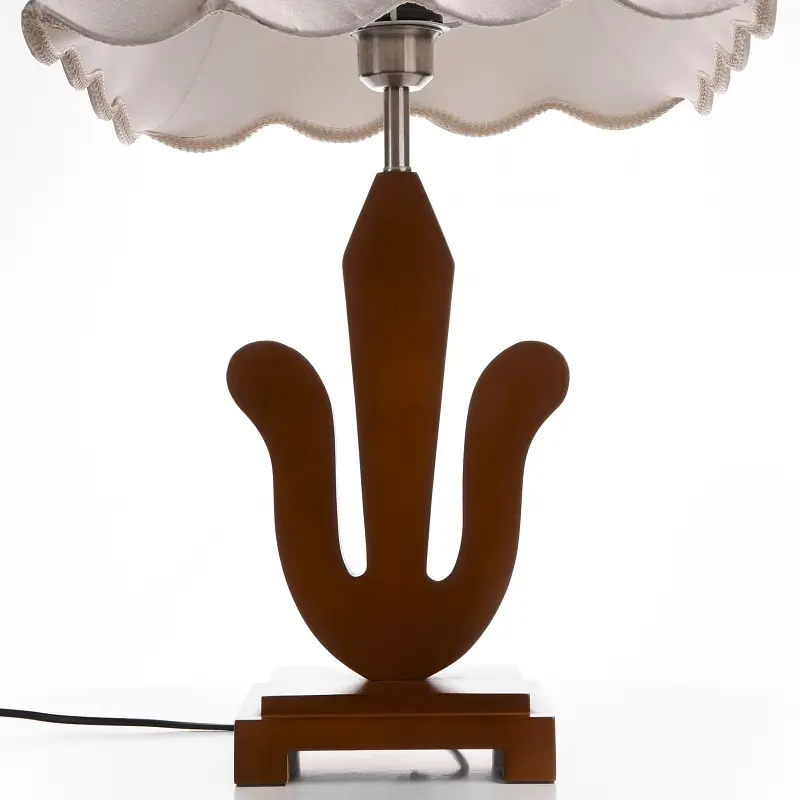 Настільна лампа Brille з дерева з абажуром TL-14 - фото 4