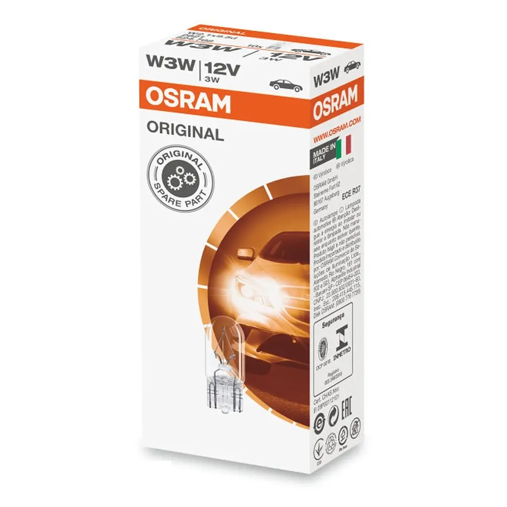 Галогенова лампа OSRAM 2821FS W3W 12V W2.1X9.5D - фото 2