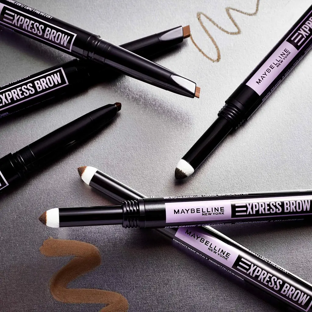 Карандаш-пудра для бровей Maybelline New York Brow Satin Duo Brunette тон 025, 0.71 г (B3383700) - фото 10