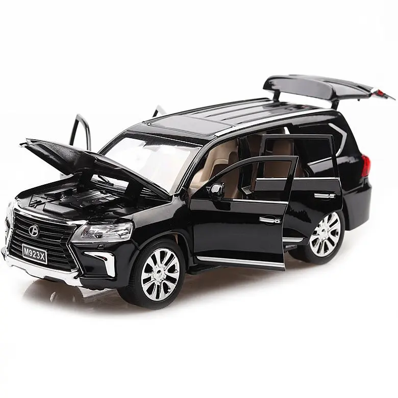 Колекційна металева модель позашляховика АвтоЕксперт Lexus LX570 з інерцією, світлом та звуком 1:24 - фото 2