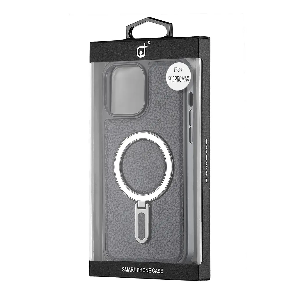 Чохол Jinduka Leather Ringo iPhone 13 Pro Max Black - фото 2
