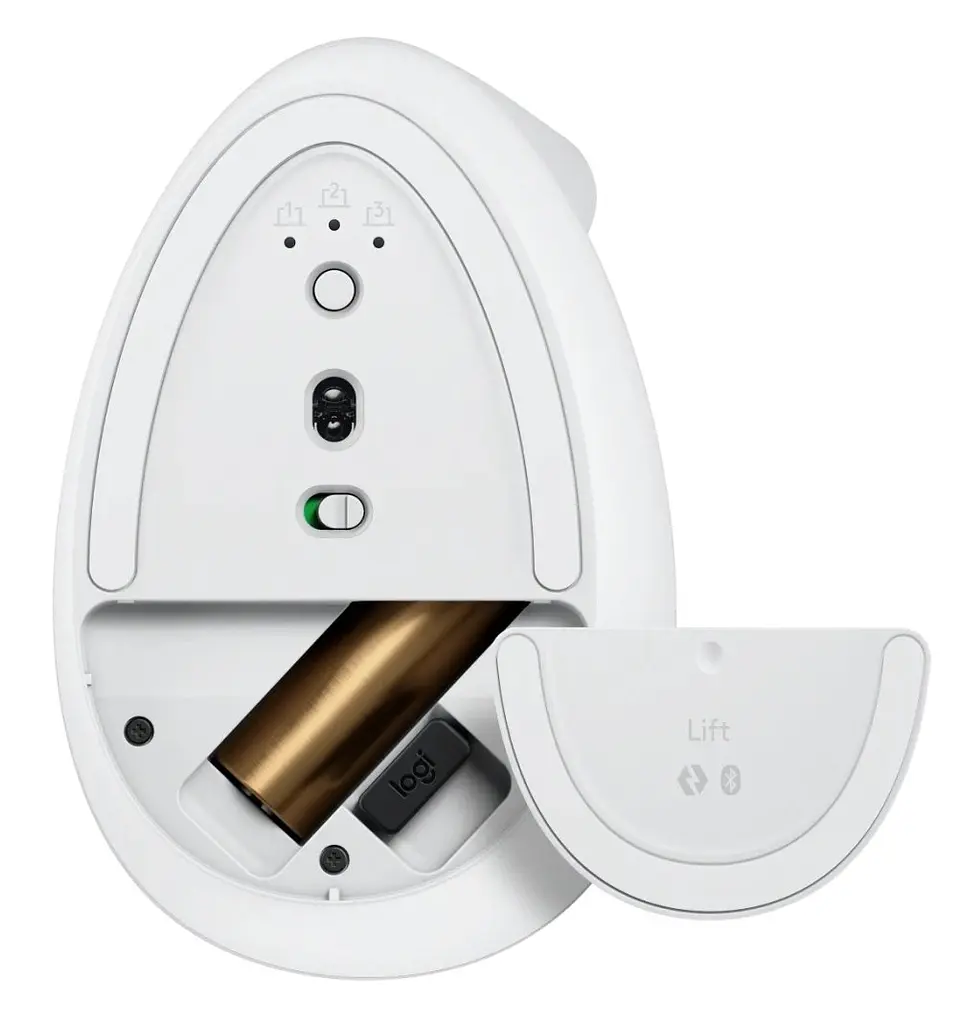 Мышь беспроводная Logitech Lift Bluetooth Vertical Ergonomic White (910-006496) - фото 5