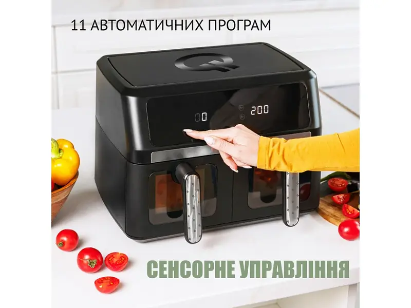 Мультипіч (аерофритюрниця) QUIN Air Fryer Dual Zone YJ-1102AV - фото 5