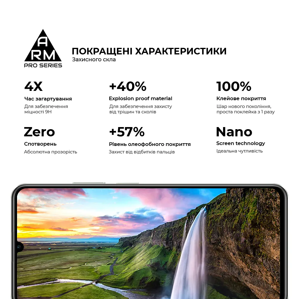 Захисне скло на Realme C63 4G/C61 4G/Note 60 4G/Note 60X 4G з олеофобним покриттям, Pro, повне проклеювання, антистатичний і пиловідштовхуючий шар, 9H, самоклеючеся, 2.5D, на весь екран, антистатичний клей, ArmorStandart (ARM78445) - фото 5