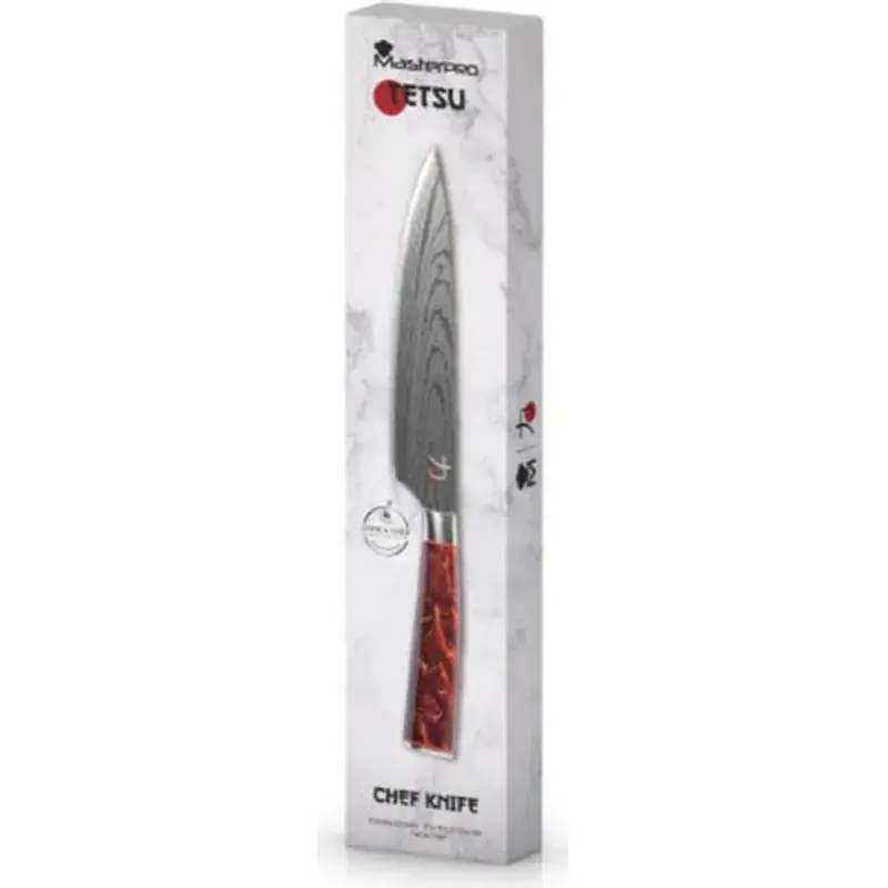 Кухонний ніж MasterPro Tetsu, 20 см, коричневий (BGMP-4126-BR) - фото 4