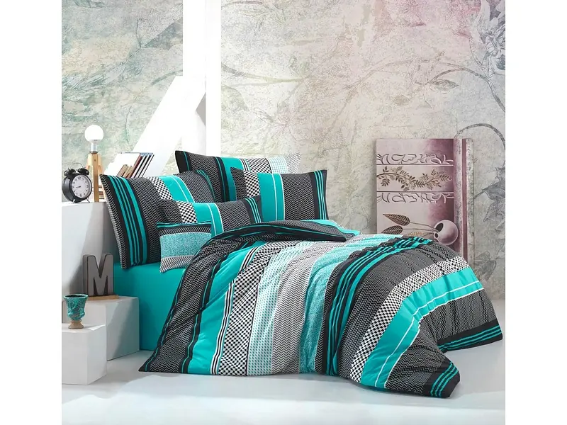 Комплект постільної білизни Zigo Turquoise Євро Belizza pbe0042039 - фото 2