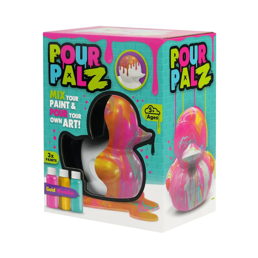 Pour Palz Набір для творчості Флюїд Арт - Каченя "Золота феєрія" ToyMonster Art.GS-G26261B - фото 5