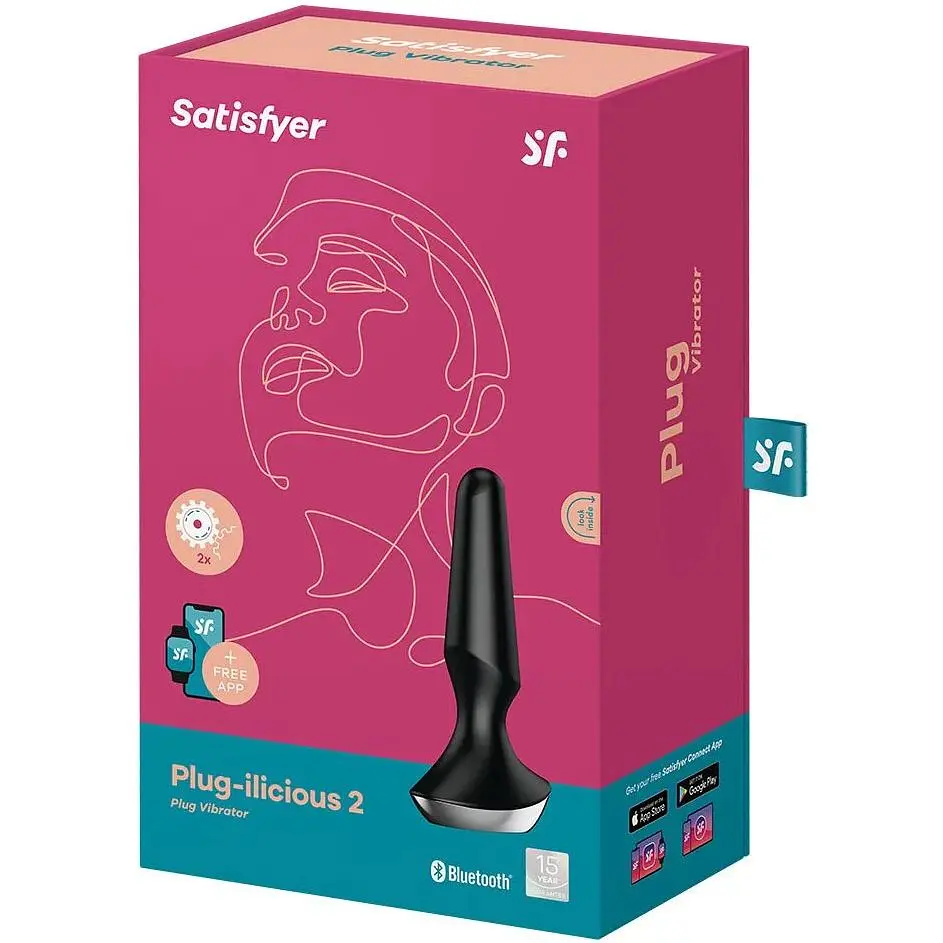 Анальна смарт-вібропробка Satisfyer Plug-ilicious 2 Black - фото 5