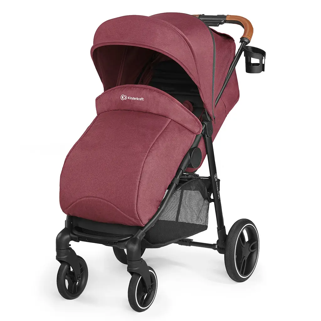 Прогулочная коляска Kinderkraft Grande LX Burgundy - фото 5