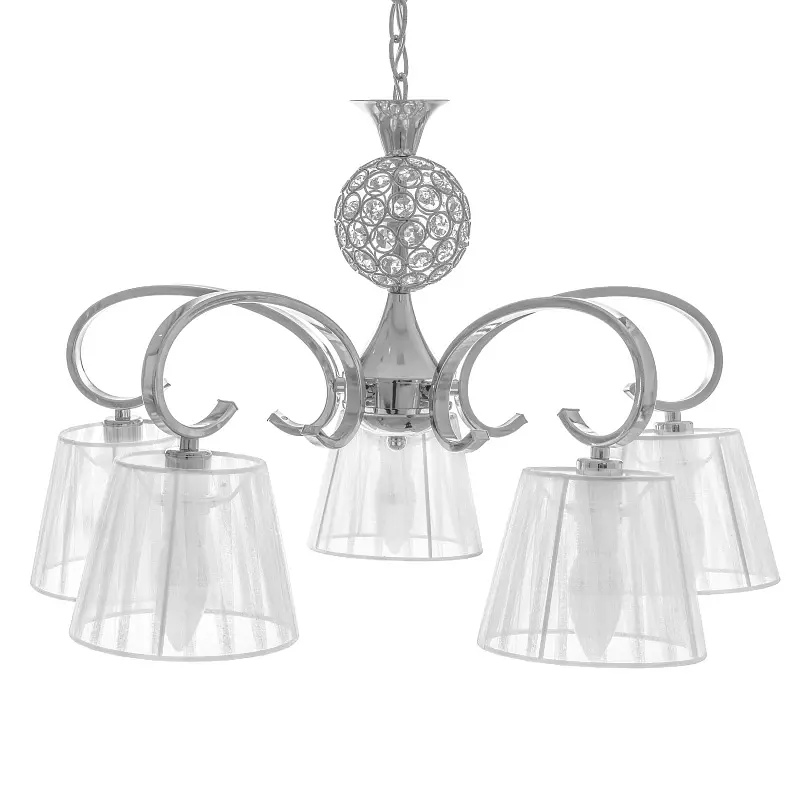 Люстра подвесная Brille для гостиной E14 40W CH (BKL-483S/5) - фото 3