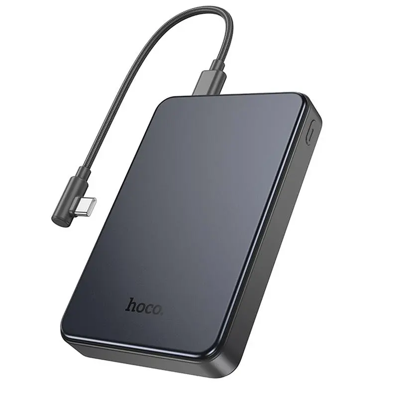 Портативное ЗУ Power Bank Hoco J170 Starlight 22.5W+PD20W with cable 10000 mAh Metal gray - фото 5