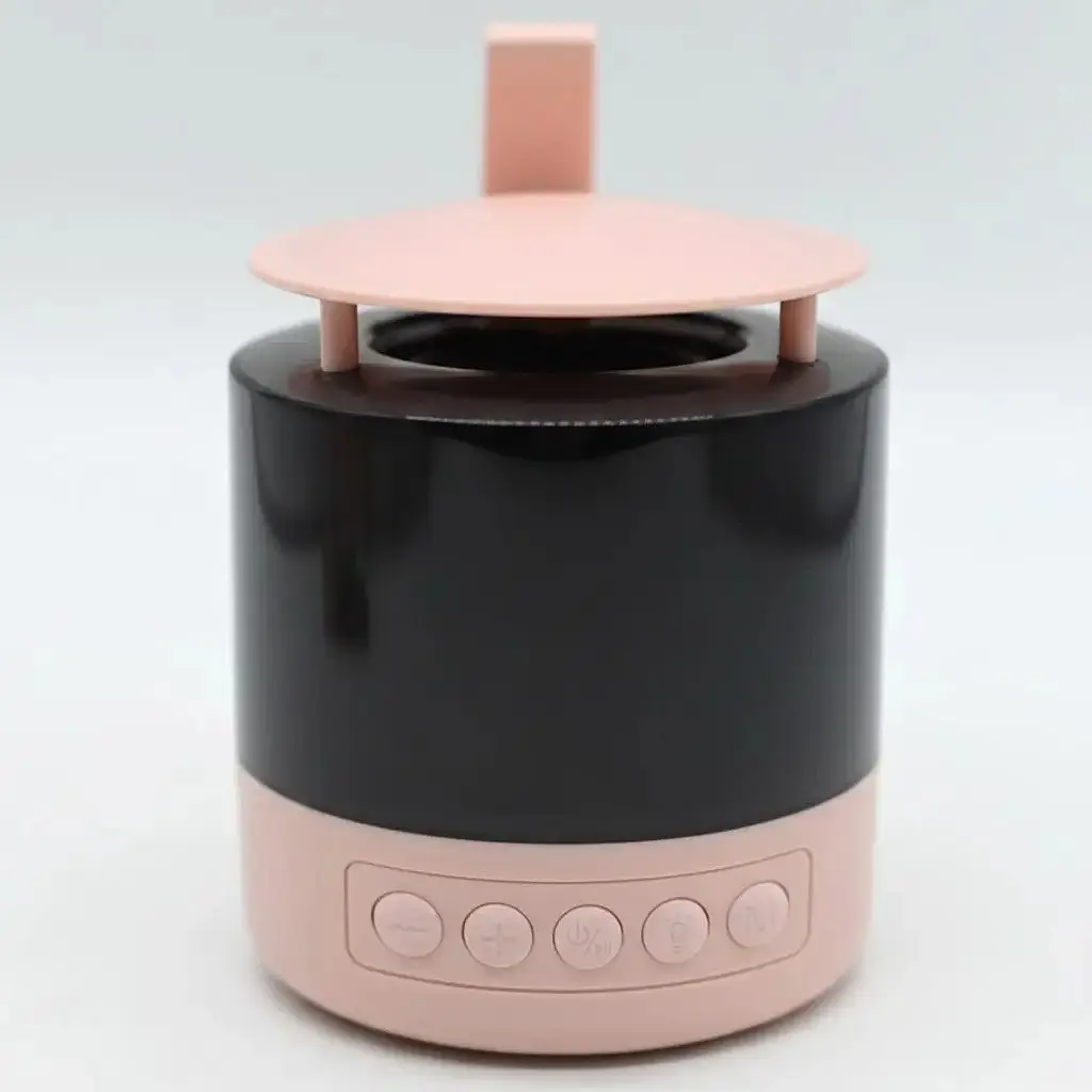 Портативная блютуз колонка караоке Smart portable speaker K-19 5W, Розовый, музыкальная колонка с микрофонами - фото 8