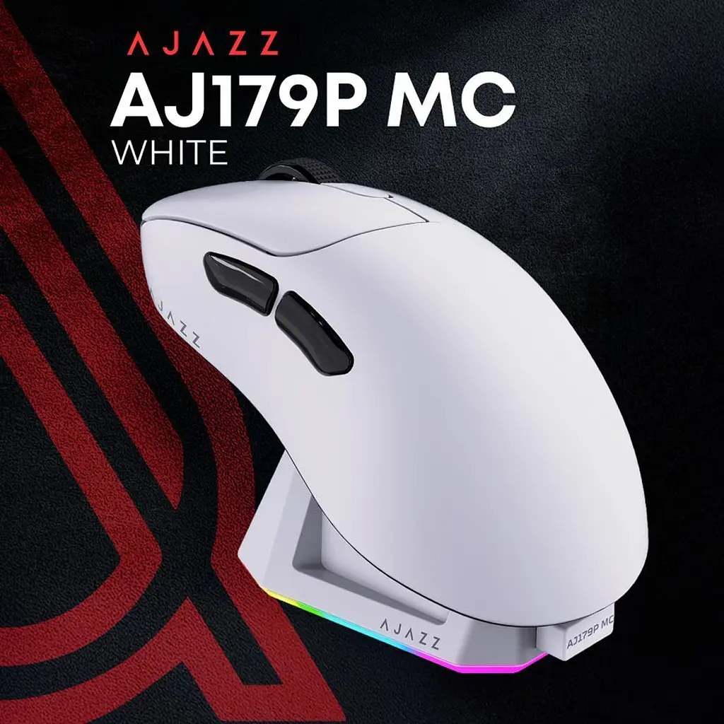 Миша Ajazz AJ179P MC Charging Dock White (AJ179P-MC-W) [161151] - фото 9