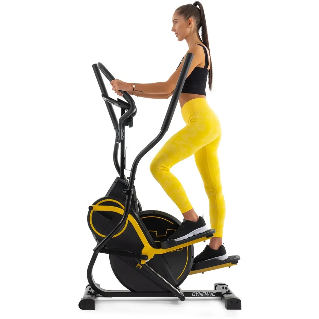 Орбитрек Hop-Sport HS-450B Dynamic магнитный черно-желтый - фото 12