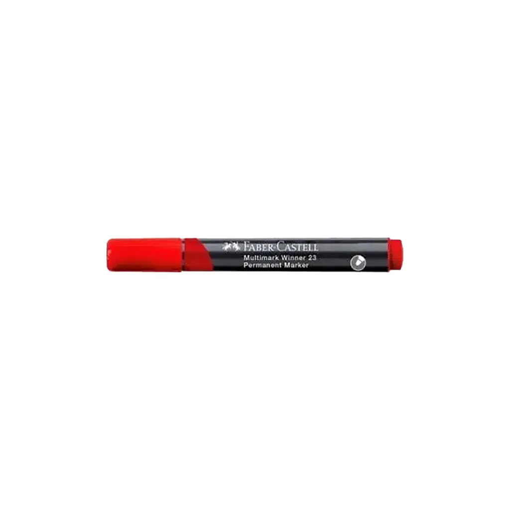 Маркер Faber-Castell перманентний Multimark Winner 23, колір червоний (32837) - фото 4