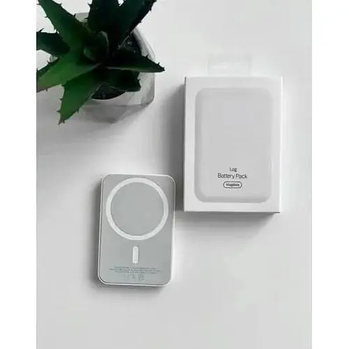 Внешний аккумулятор Grand Battery Pack MagSafe (модель A2384) 5000mAh белый - фото 6