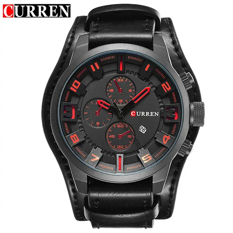 Годинник наручний Curren 8225 Black (18685) - фото 2