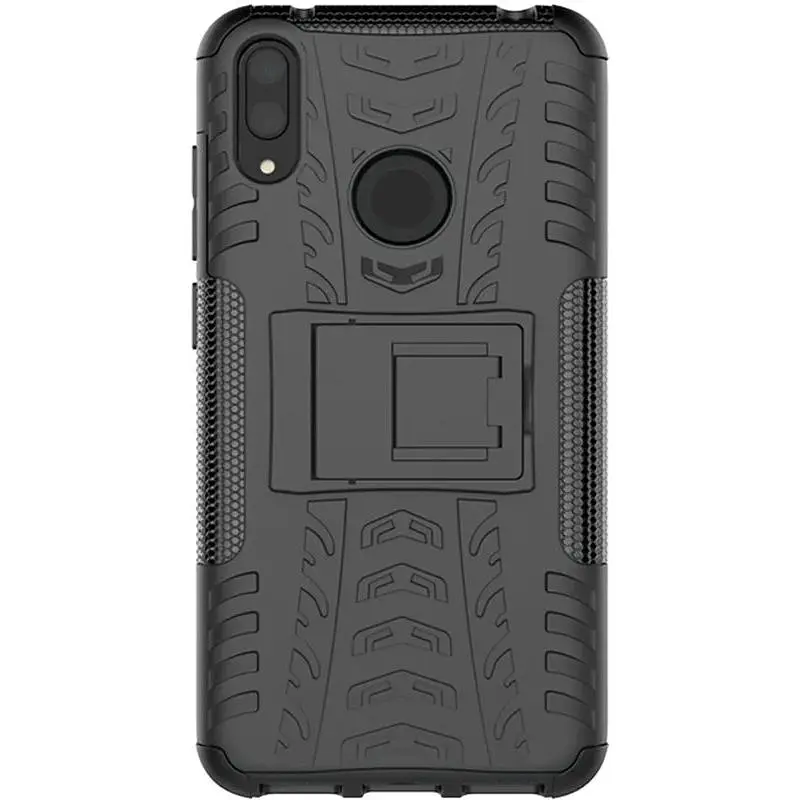 Чехол-накладка Toto Dazzle Kickstand 2 in 1 Case HuAwei Y7 Pro 2019/Enjoy 9 Black - фото 3