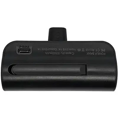 Портативна міні-батарея XON PowerBank MiniCharge Lightning 5000 mAh Чорна (DC5LE 6792) - фото 5