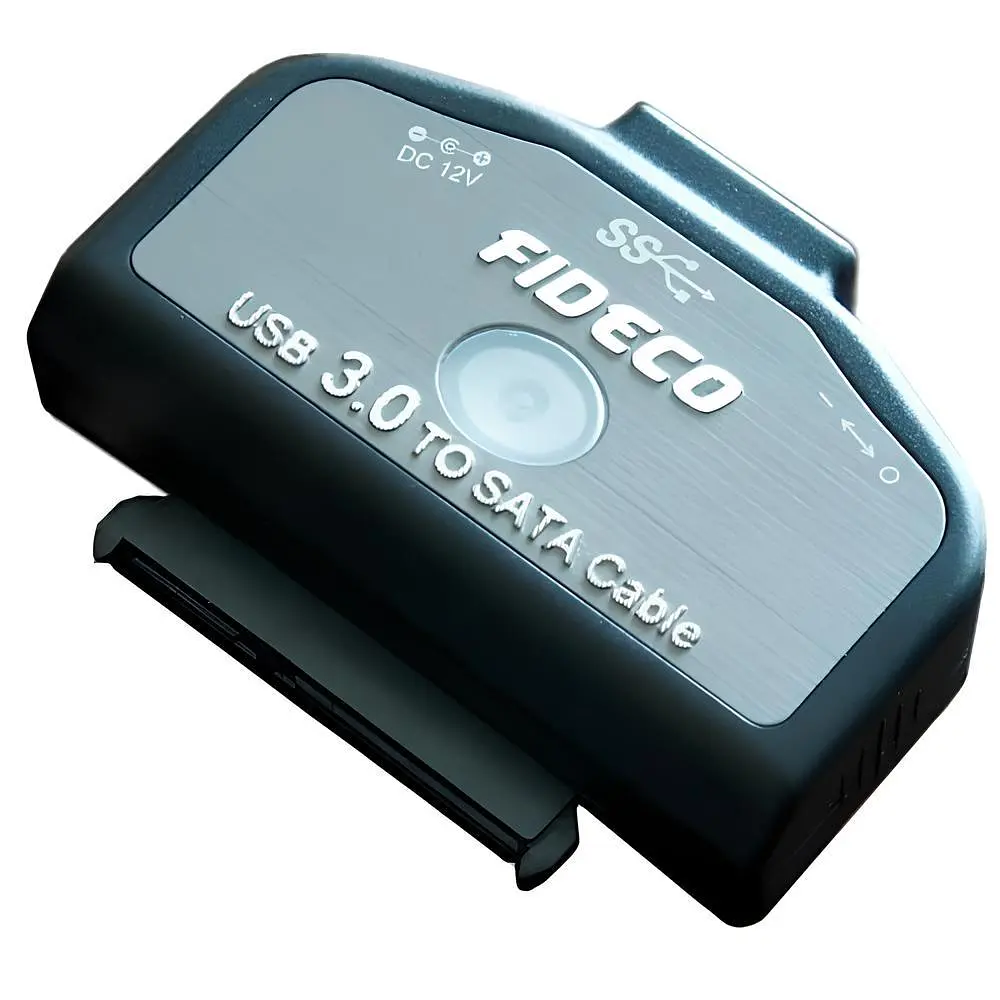 Адаптер Fideco з живленням для SATA HDD/SSD USB 3.0 Чорний (FMC2PA0SA1PB 2681) - фото 2