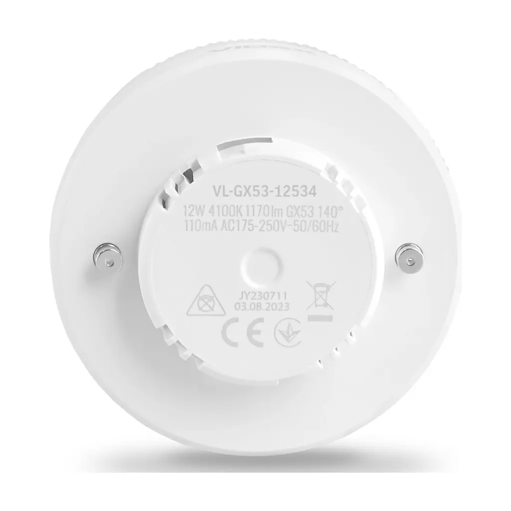 Лампочка Videx GX53 12W 4100K 220V (VL-GX53-12534) - фото 2