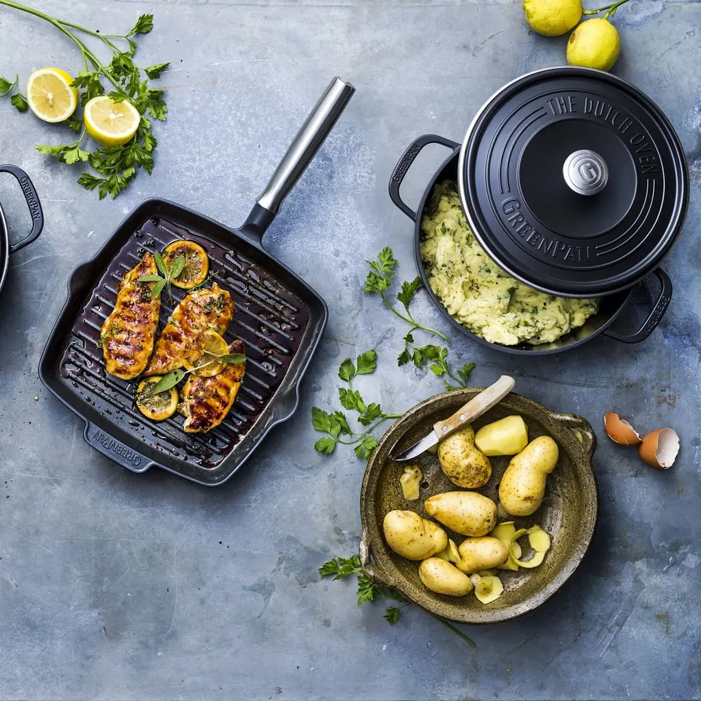 Сковорода-гриль GreenPan Featherweights 26 см (CC001791-001) - фото 6