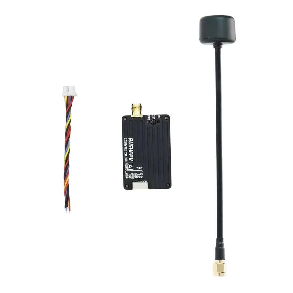 Відеопередавач Rushfpv 3.3G 2W VTX Transmitter Module з антеною 3.3 ГГц - фото 7
