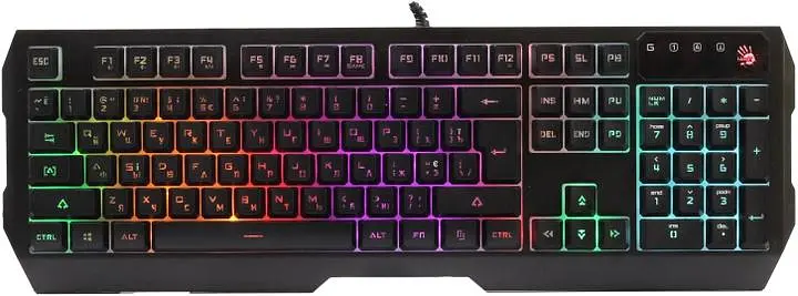 Комплект (клавиатура, мышь и коврик) A4Tech Bloody B1700 USB Black - фото 2