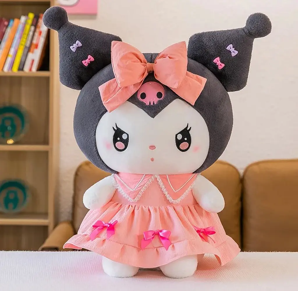 М'яка іграшка куромі плюшева з аніме в рожевій сукні 40 см Hello Kitty det0018859 - фото 2