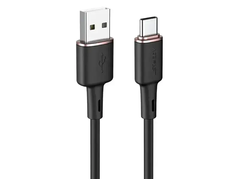 Кабель Acefast USB Type-A to USB Type-C 1.2m Black (6974316280767)