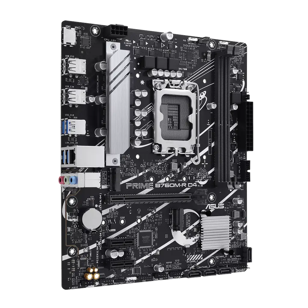 Материнська плата Asus B760M-R Prime D4 LGA 1700 (PRIME B760M-R D4) - фото 2