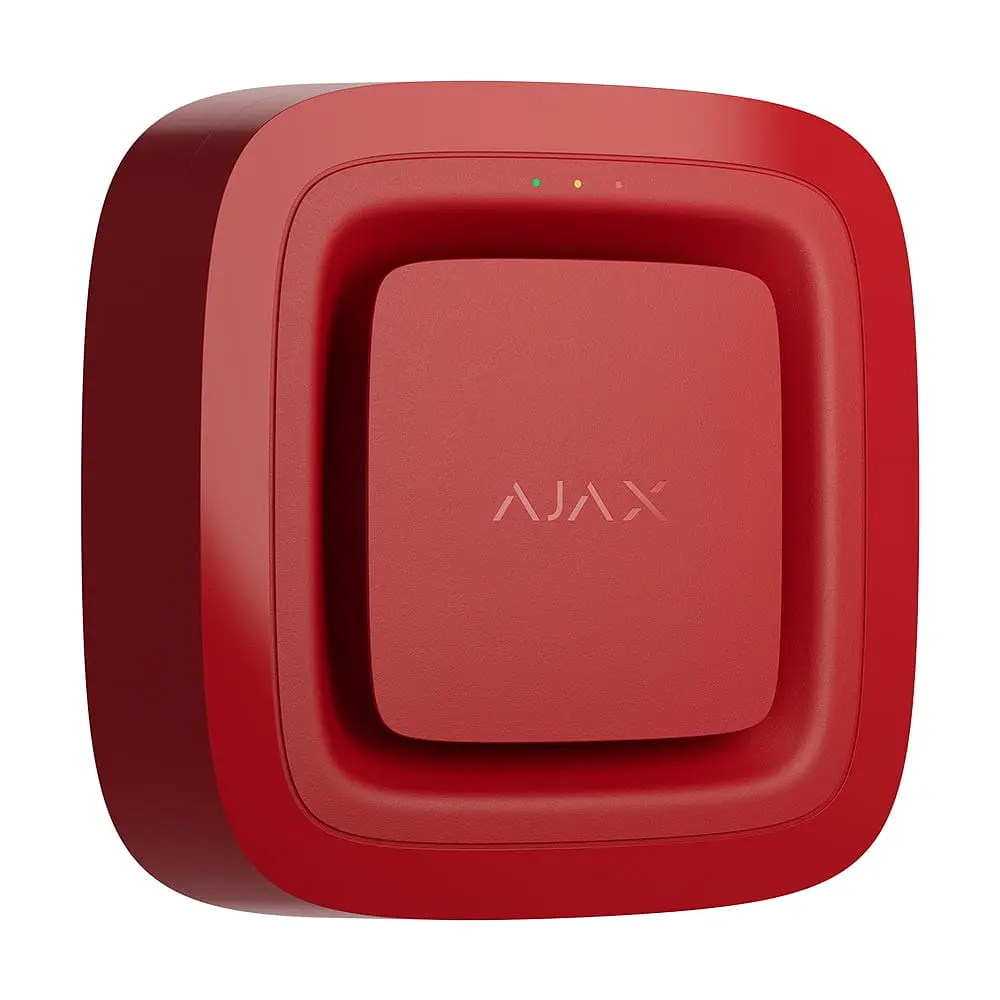 Бездротовий адресний пожежний оповіщувач звуковий Ajax EN54 FireProtect (Sounder) Jeweller Red (26-00654) - фото 2