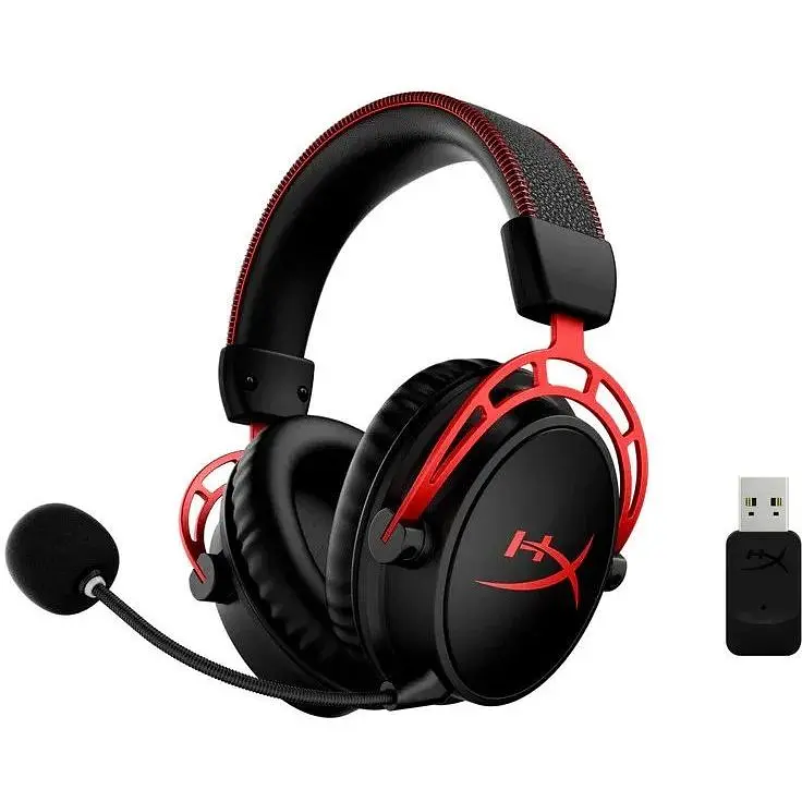 Наушники с микрофоном - игровая гарнитура HyperX Cloud Alpha (4P5L1AX) черно красная - фото 6