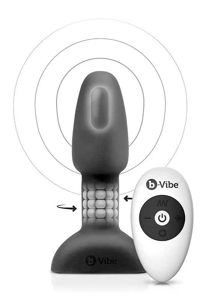 Анальная пробка B-Vibe Rimming Plug Petite 12.4 см (черный) - фото 2