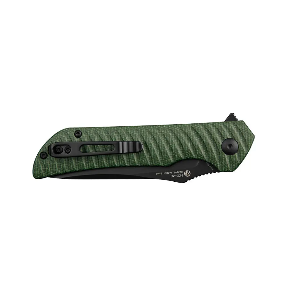 Ніж складаний туристичний Ruike P123-MG, (9.2 см) 14C28N/мікарта темно-зелений - фото 6