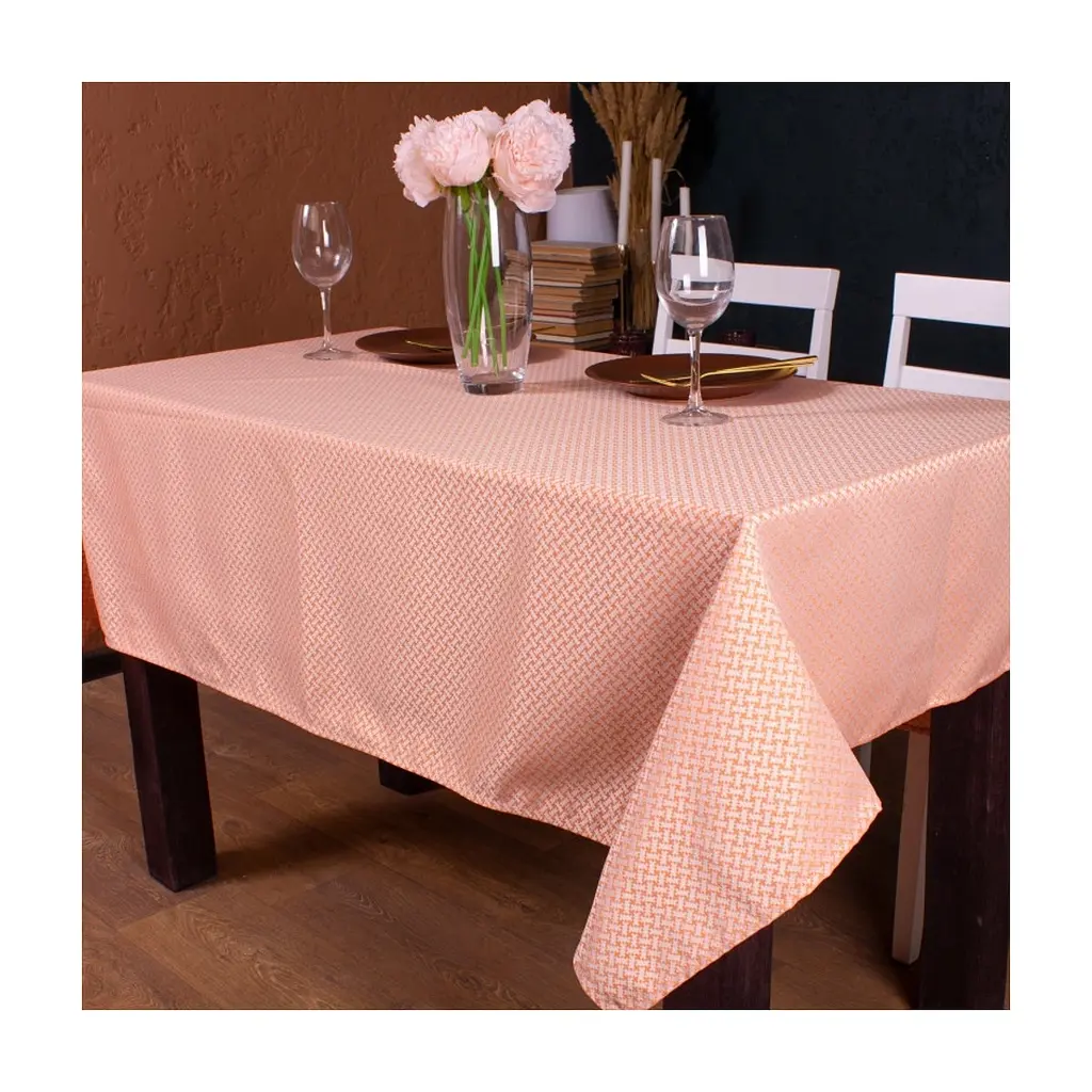 Скатертина MirSon Жакард №302 Jacquard Orange 100x140 см (2200006723363)