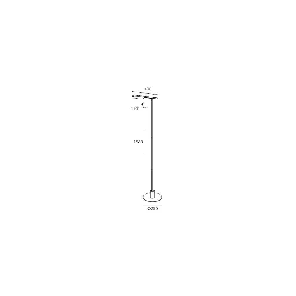 Торшер RLL8101 12W+6W BK 3000K - фото 2